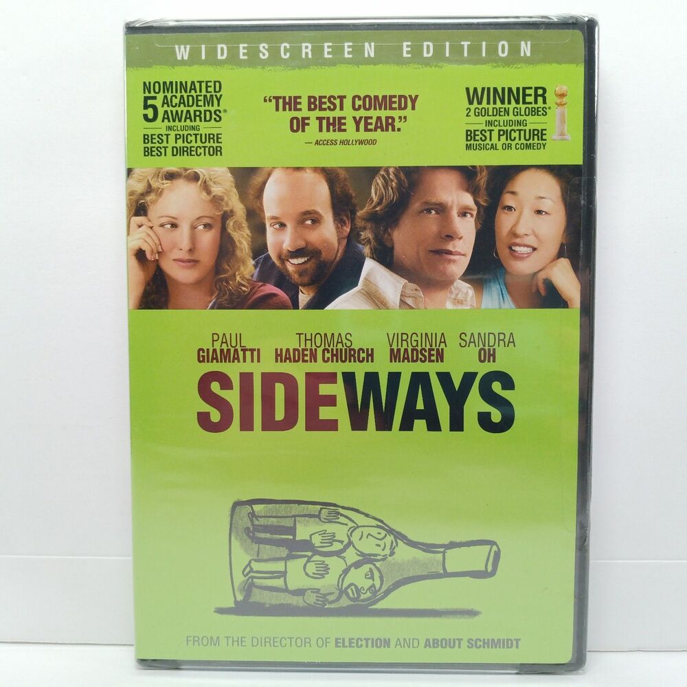 Sideways DVD 2004 Widescreen Edition Comedy Drama Rated R Brand New